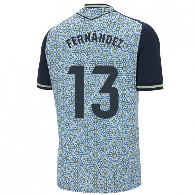 DanxenキッズAndrés Fernández#13青紺アウェイシャツ2025/26ジャージーユニフォーム