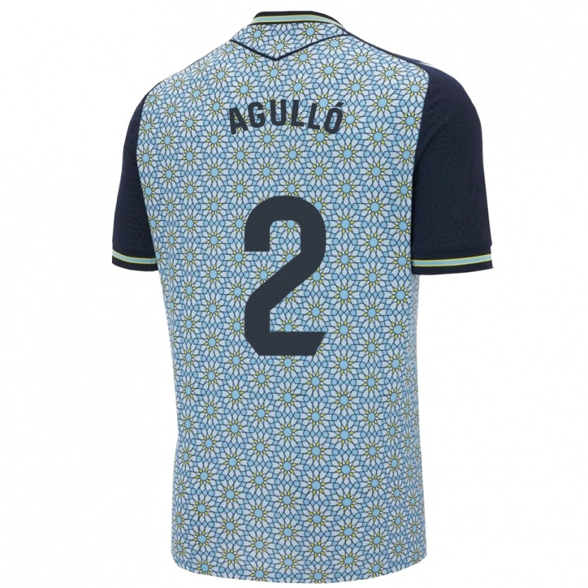 DanxenキッズVicente Agulló#2青紺アウェイシャツ2025/26ジャージーユニフォーム