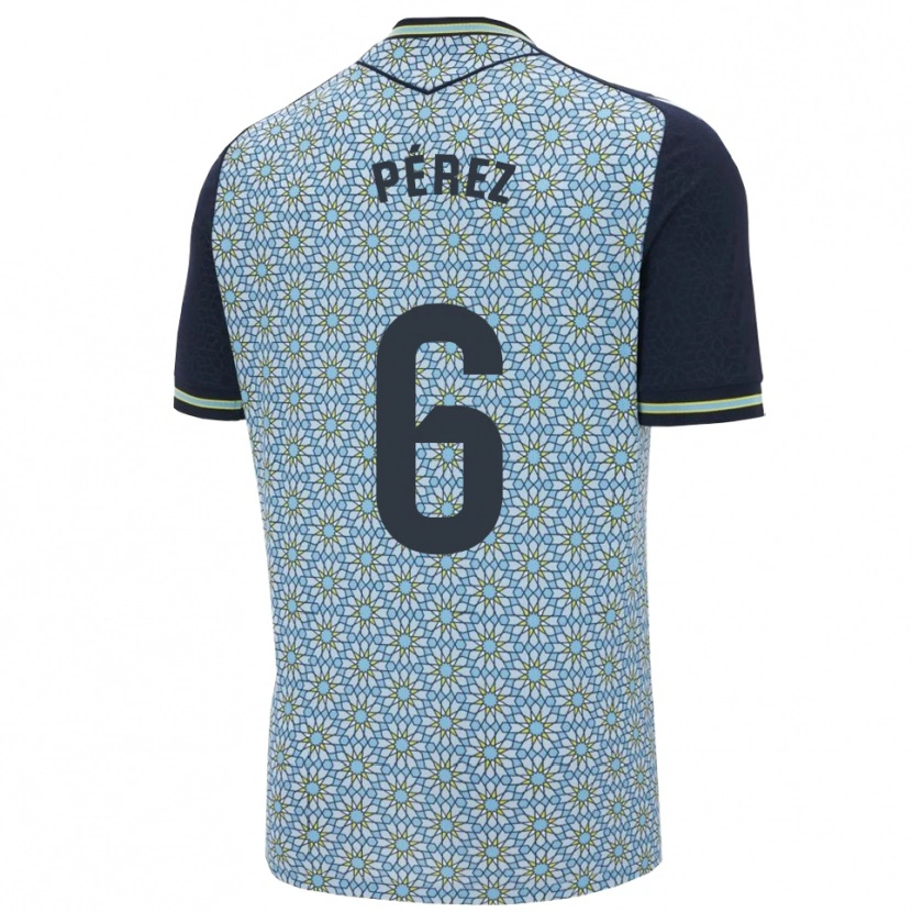 DanxenキッズRené Pérez#6青紺アウェイシャツ2025/26ジャージーユニフォーム