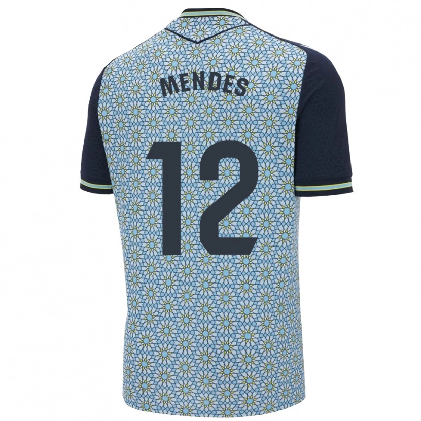 DanxenキッズAlex Mendes#12青紺アウェイシャツ2025/26ジャージーユニフォーム
