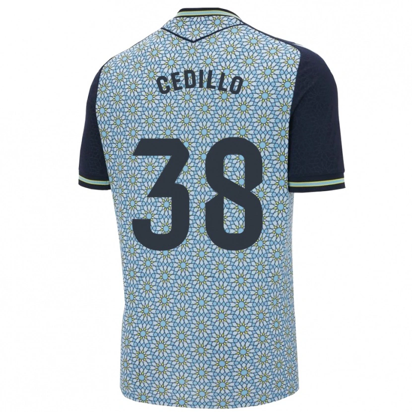 DanxenキッズPedro Cedillo#38青紺アウェイシャツ2025/26ジャージーユニフォーム