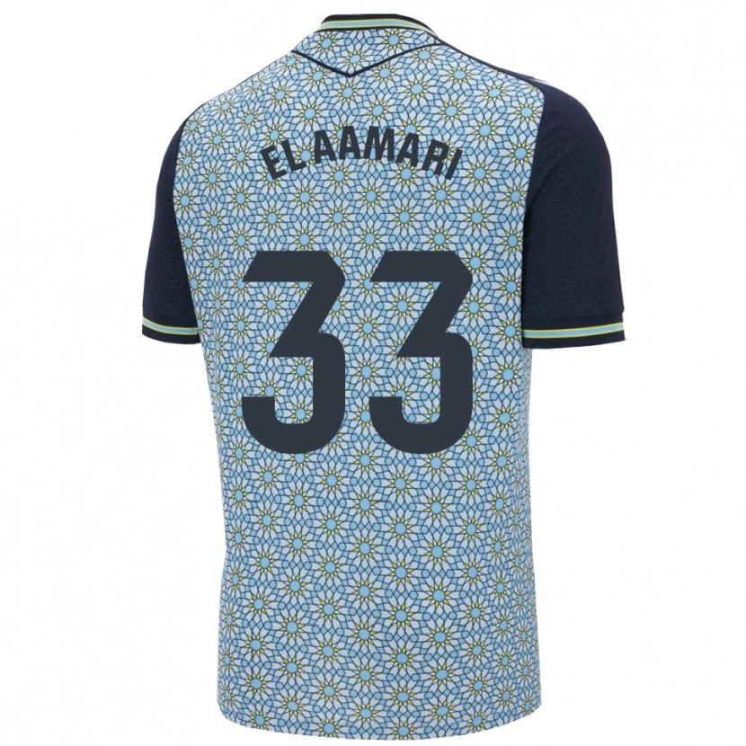 DanxenキッズSaif El Aamari#33青紺アウェイシャツ2025/26ジャージーユニフォーム
