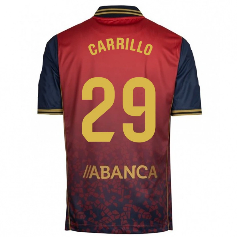 DanxenキッズNoé Carrillo#29赤紺アウェイシャツ2025/26ジャージーユニフォーム