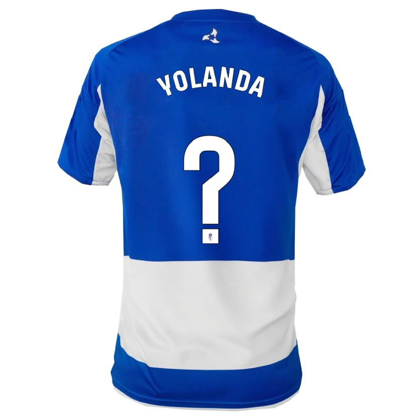 DanxenキッズYolanda Sierra Villanueva#0青白アウェイシャツ2025/26ジャージーユニフォーム