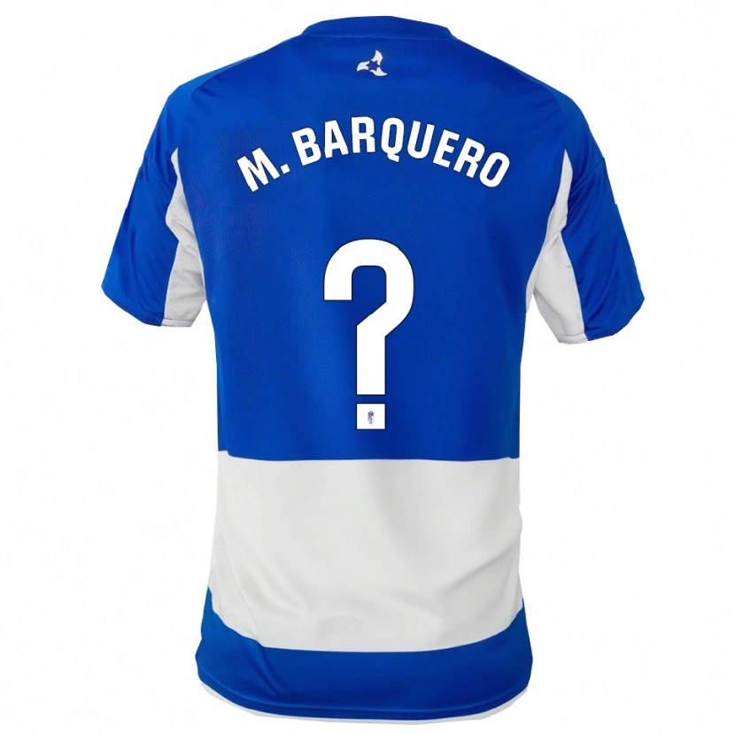 DanxenキッズMaría Barquero Gutierrez#0青白アウェイシャツ2025/26ジャージーユニフォーム