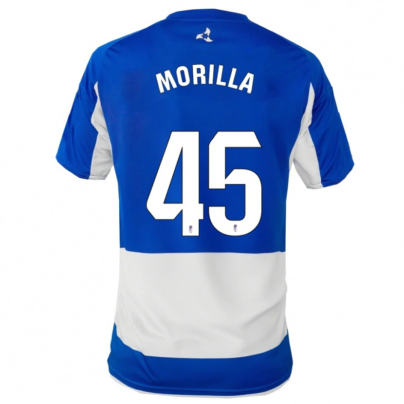 DanxenキッズDavid Morilla#45青白アウェイシャツ2025/26ジャージーユニフォーム