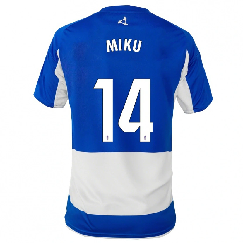 DanxenキッズMiku Ito#14青白アウェイシャツ2025/26ジャージーユニフォーム