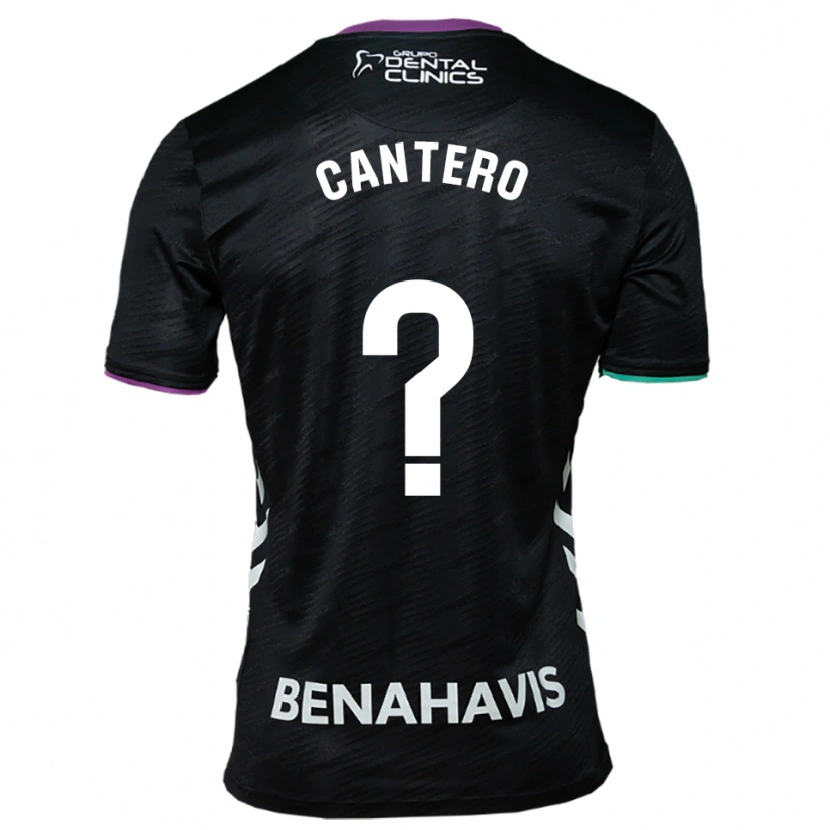 DanxenキッズJosé Cantero#0黒紫緑アウェイシャツ2025/26ジャージーユニフォーム
