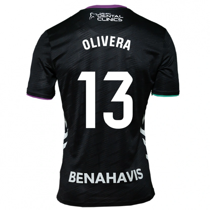 DanxenキッズFernando Olivera#13黒紫緑アウェイシャツ2025/26ジャージーユニフォーム