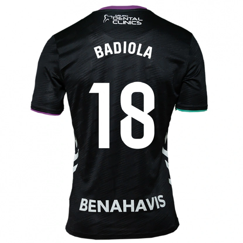 DanxenキッズIbon Badiola#18黒紫緑アウェイシャツ2025/26ジャージーユニフォーム