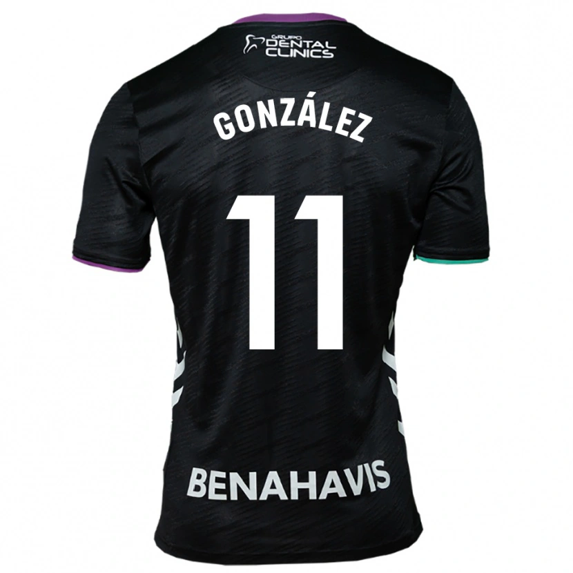 DanxenキッズÓscar González#11黒紫緑アウェイシャツ2025/26ジャージーユニフォーム
