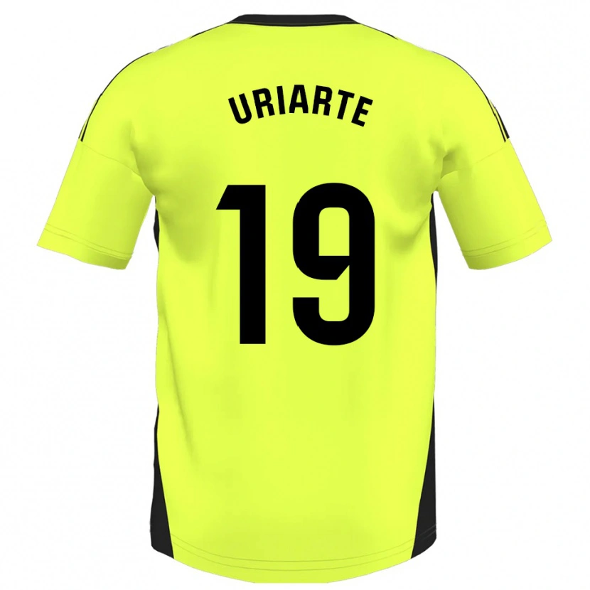 DanxenキッズAritz Uriarte#19蛍光黄アウェイシャツ2025/26ジャージーユニフォーム