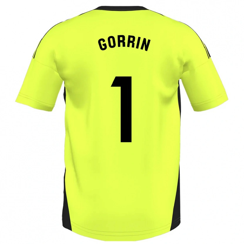 DanxenキッズAle Gorrin#1蛍光黄アウェイシャツ2025/26ジャージーユニフォーム