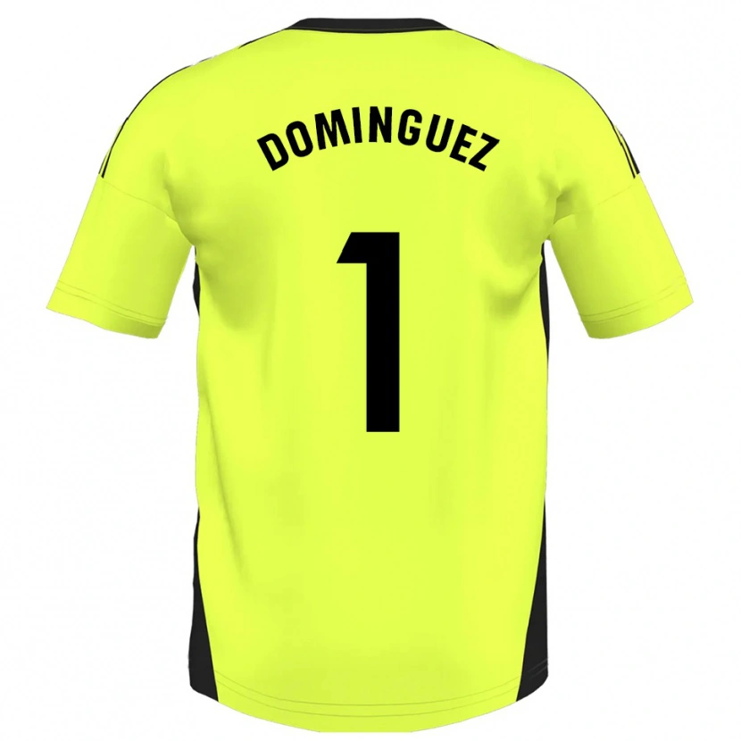 Danxenキッズイアーゴー・ドミンゲス・ロドリゲス#1蛍光黄アウェイシャツ2025/26ジャージーユニフォーム