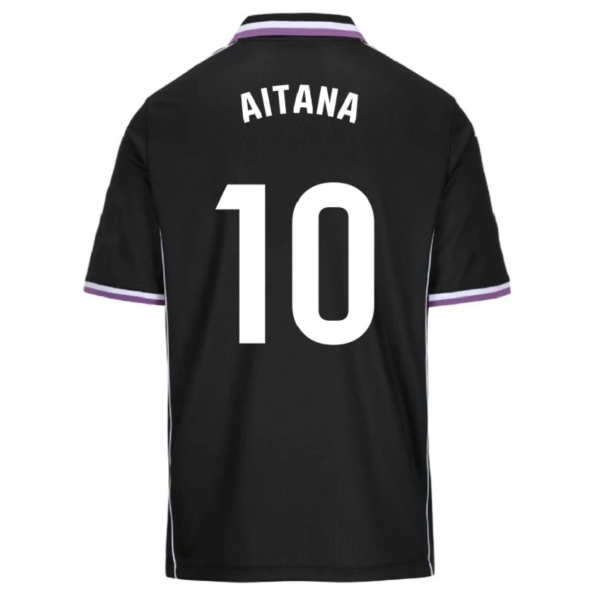 DanxenキッズAitana Ruda Lara#10紫黒アウェイシャツ2025/26ジャージーユニフォーム