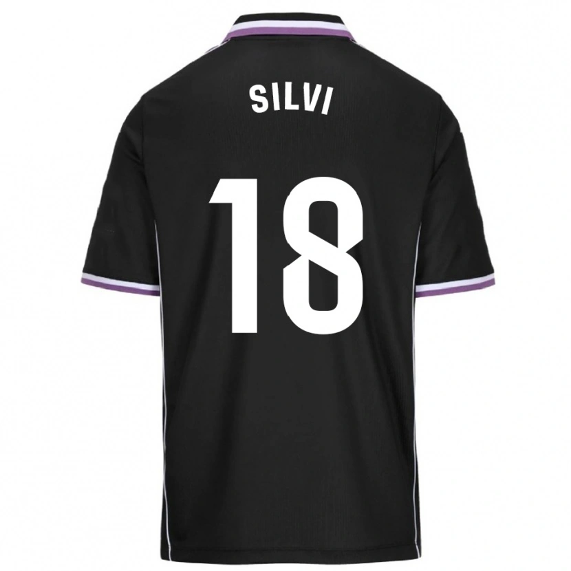 DanxenキッズSilvia Fernandez Pocero#18紫黒アウェイシャツ2025/26ジャージーユニフォーム