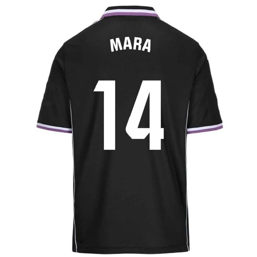DanxenキッズMara Martínez Fuertes#14紫黒アウェイシャツ2025/26ジャージーユニフォーム