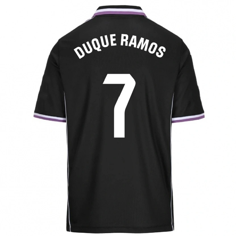 DanxenキッズCarmen Duque Ramos#7紫黒アウェイシャツ2025/26ジャージーユニフォーム