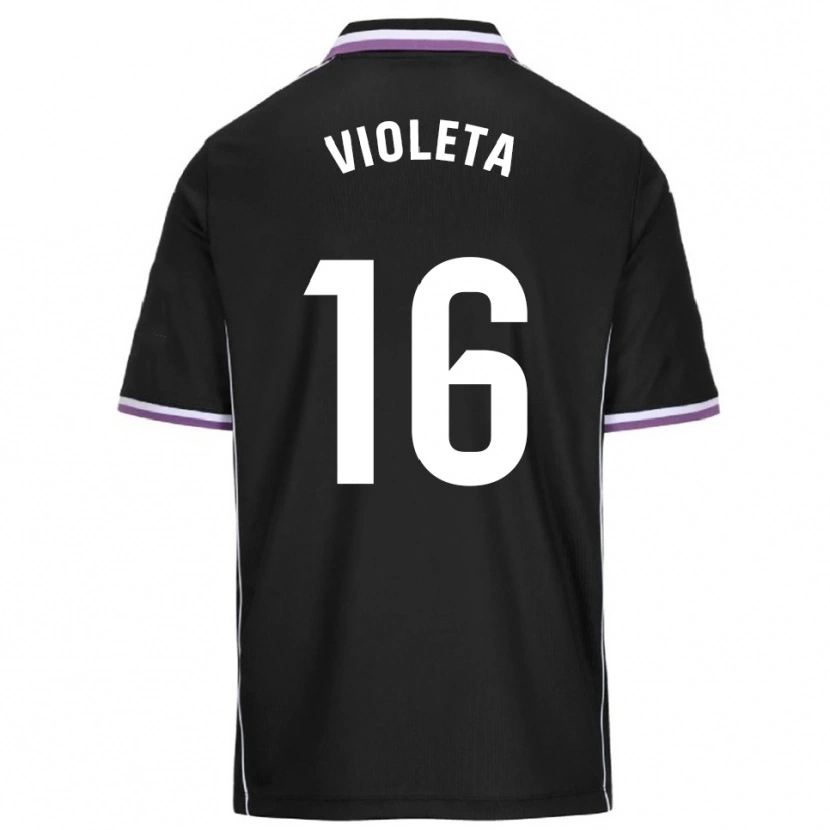 DanxenキッズVioleta Antón Guerrero#16紫黒アウェイシャツ2025/26ジャージーユニフォーム