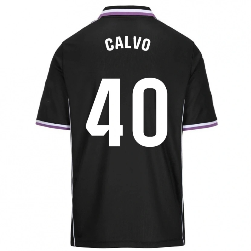 DanxenキッズHugo Calvo#40紫黒アウェイシャツ2025/26ジャージーユニフォーム