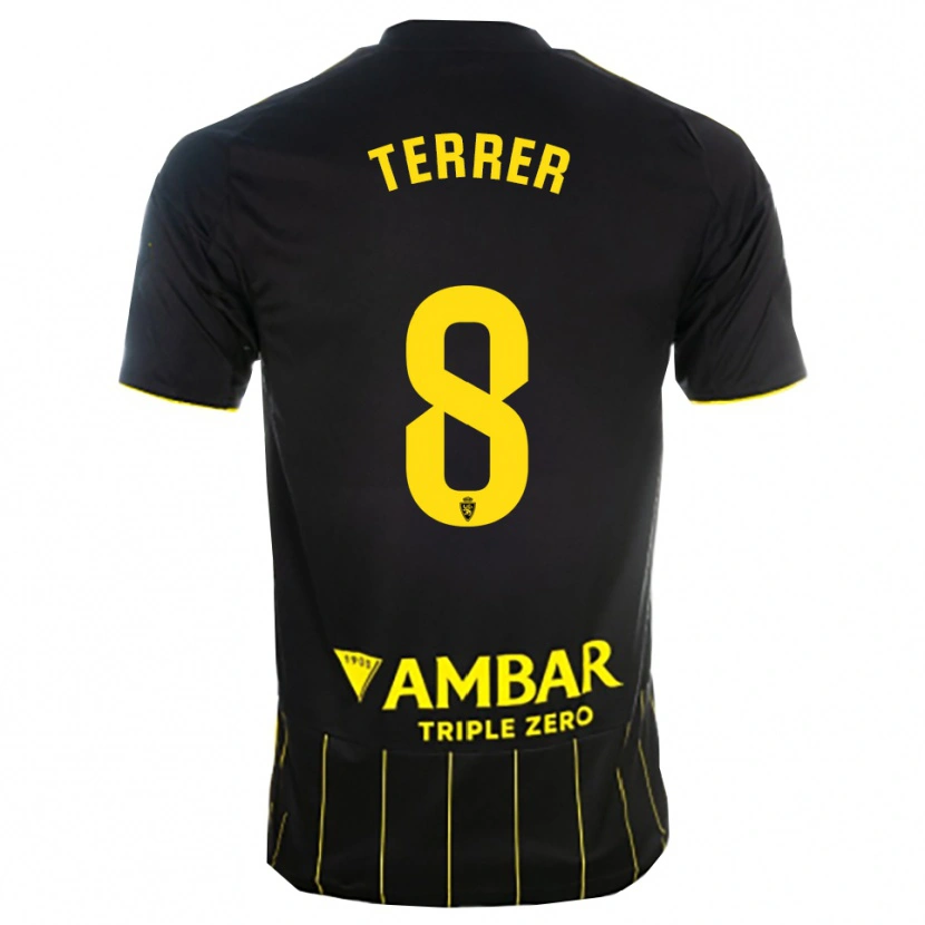 DanxenキッズLucas Terrer#8黒黄アウェイシャツ2025/26ジャージーユニフォーム