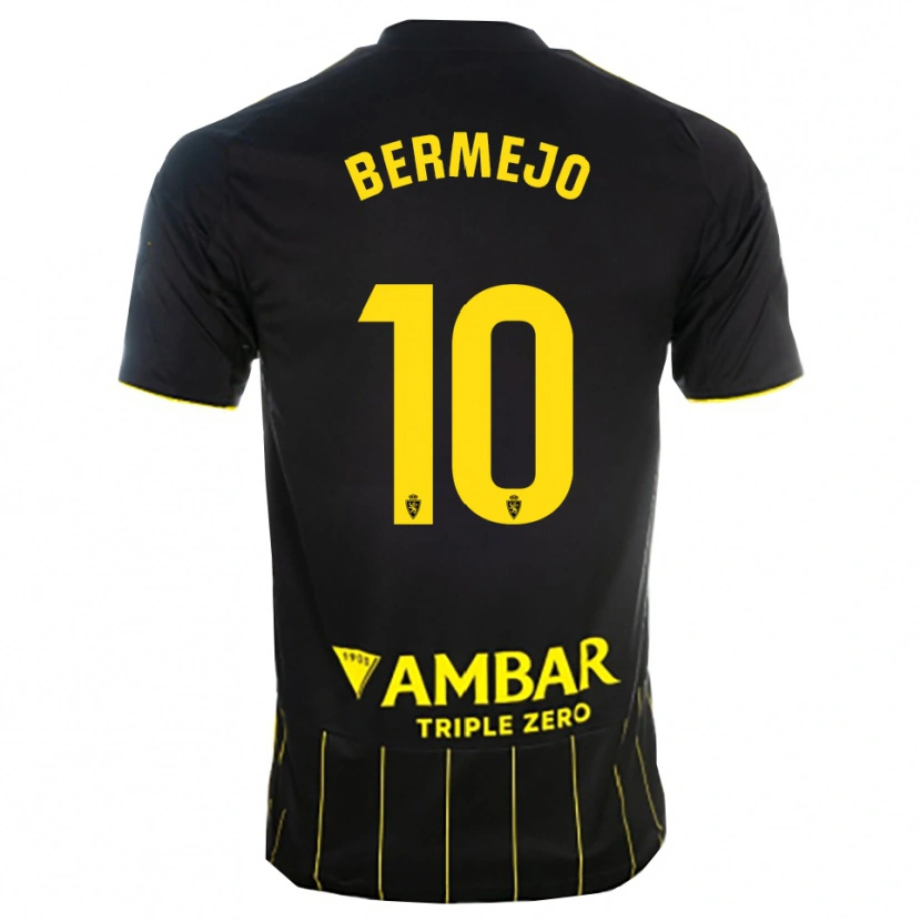 Danxenキッズセルヒオ・ベルメホ#10黒黄アウェイシャツ2025/26ジャージーユニフォーム