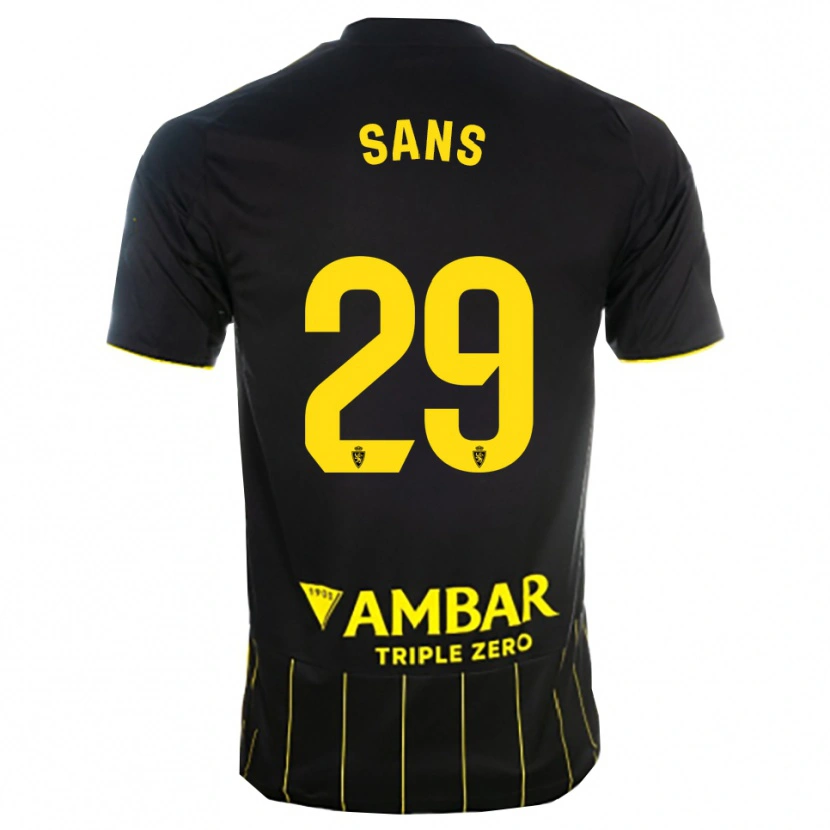 Danxenキッズパウ・サンス#29黒黄アウェイシャツ2025/26ジャージーユニフォーム