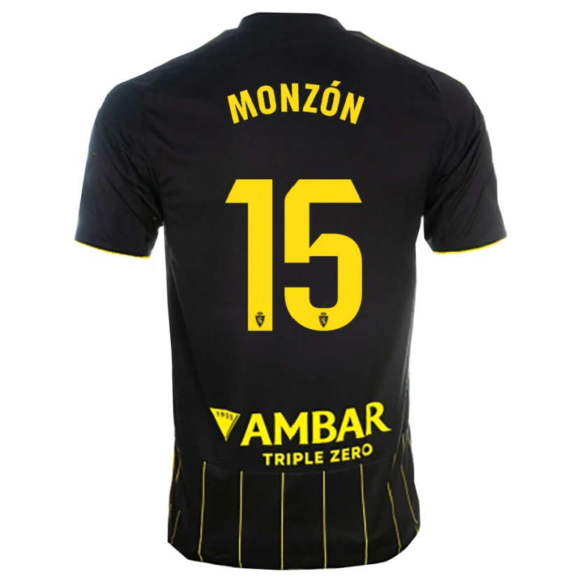 DanxenキッズDiego Monzón#15黒黄アウェイシャツ2025/26ジャージーユニフォーム
