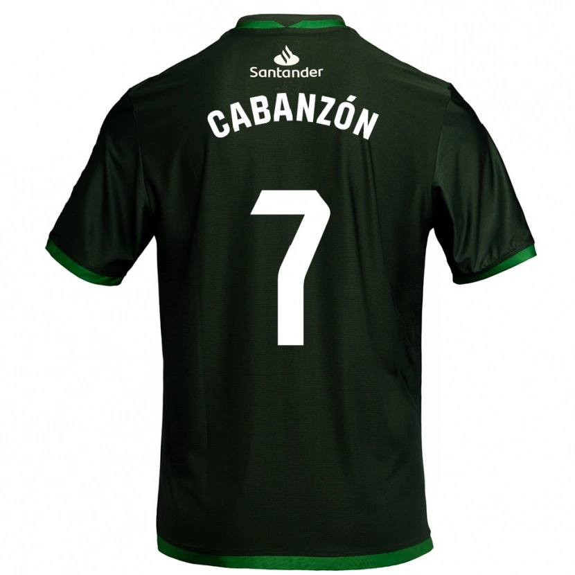 DanxenキッズYeray Cabanzón#7濃緑アウェイシャツ2025/26ジャージーユニフォーム