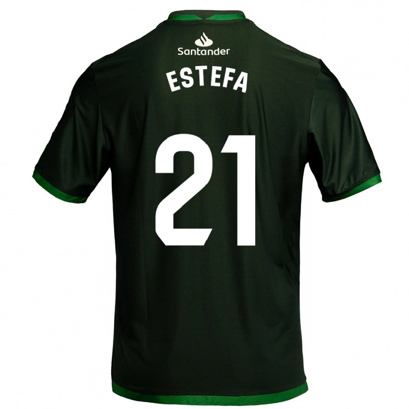 DanxenキッズEstefanía Torralba Pareja#21濃緑アウェイシャツ2025/26ジャージーユニフォーム
