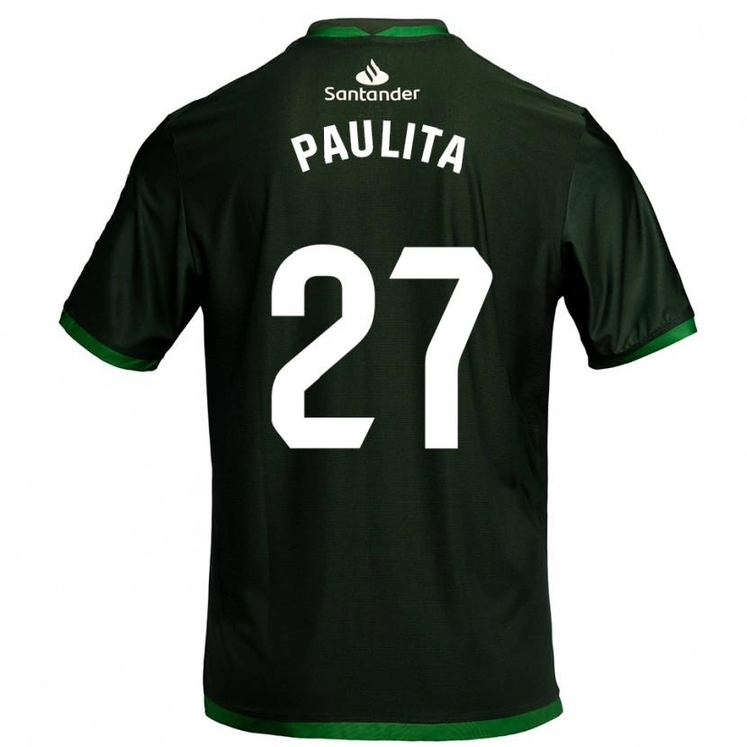 DanxenキッズPaula García Hontañón#27濃緑アウェイシャツ2025/26ジャージーユニフォーム