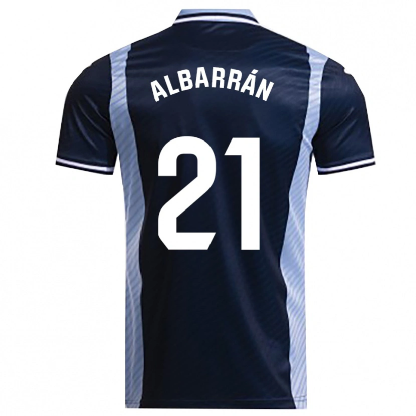 DanxenキッズCarlos Albarrán#21紺空色アウェイシャツ2025/26ジャージーユニフォーム