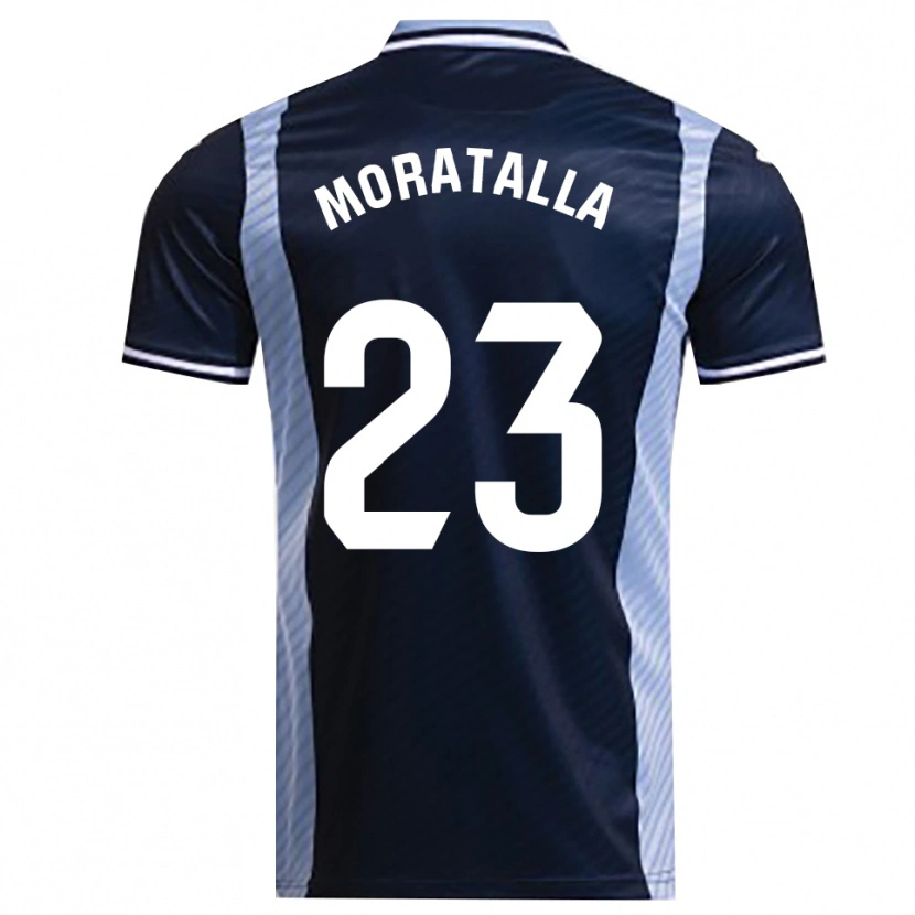 DanxenキッズGonzalo Moratalla#23紺空色アウェイシャツ2025/26ジャージーユニフォーム