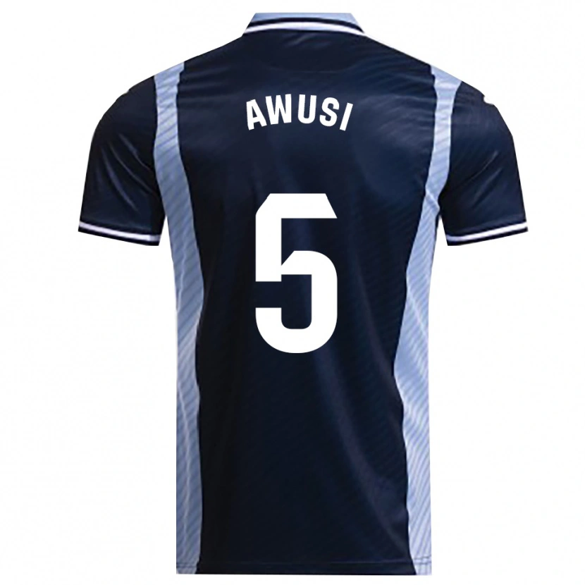 DanxenキッズWisdom Awusi#5紺空色アウェイシャツ2025/26ジャージーユニフォーム