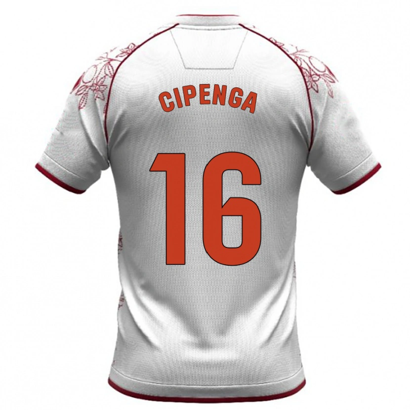 DanxenキッズBrian Cipenga#16白バーガンディアウェイシャツ2025/26ジャージーユニフォーム