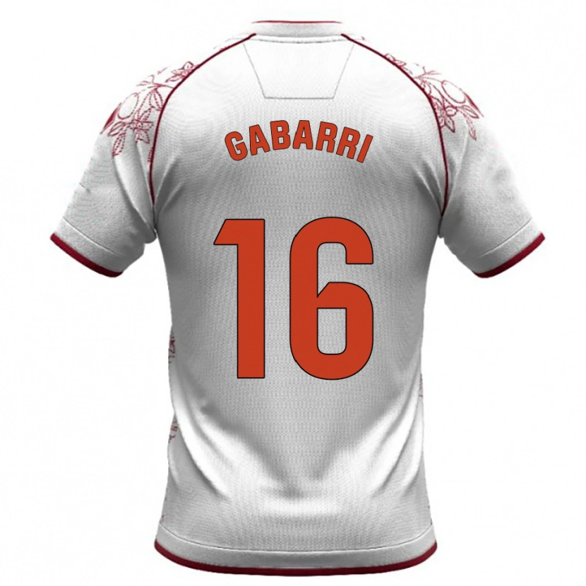 DanxenキッズToni Gabarri#16白バーガンディアウェイシャツ2025/26ジャージーユニフォーム