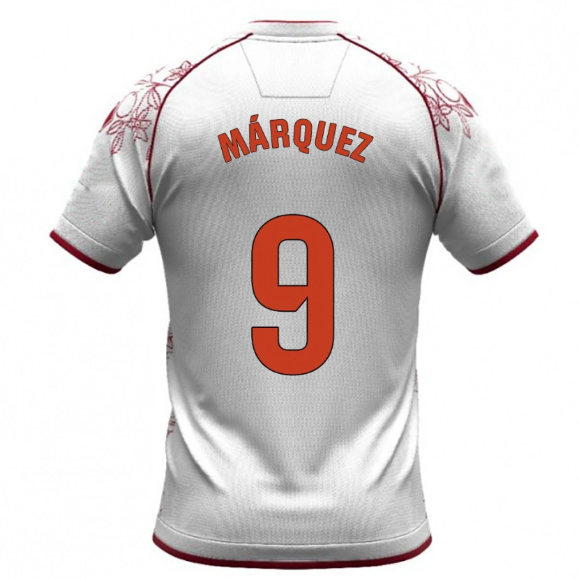 DanxenキッズEddiel Márquez#9白バーガンディアウェイシャツ2025/26ジャージーユニフォーム