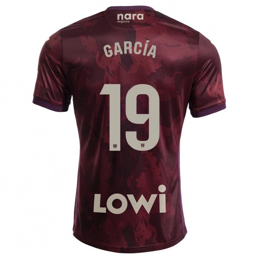DanxenキッズDiego García#19バーガンディ白アウェイシャツ2025/26ジャージーユニフォーム