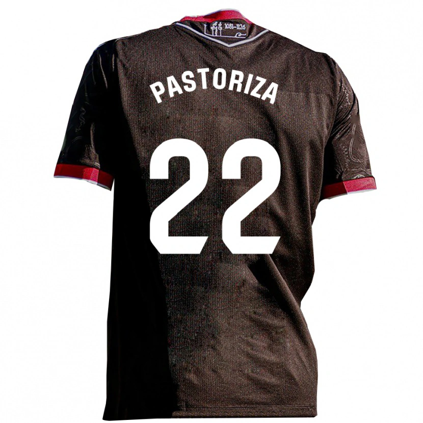 DanxenキッズAgustín Pastoriza#22黒赤アウェイシャツ2025/26ジャージーユニフォーム
