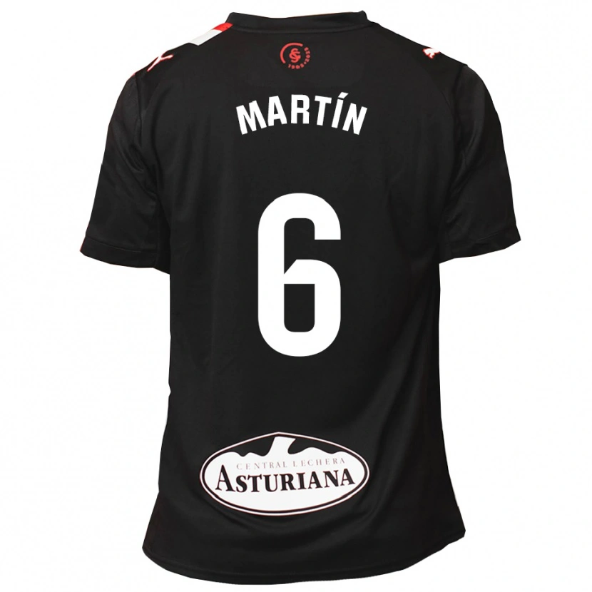 DanxenキッズNacho Martín#6黒白アウェイシャツ2025/26ジャージーユニフォーム