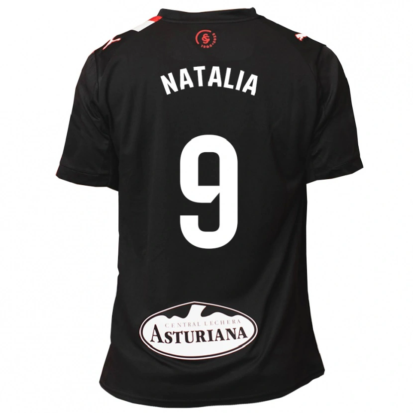 DanxenキッズNatalia Sobero González#9黒白アウェイシャツ2025/26ジャージーユニフォーム