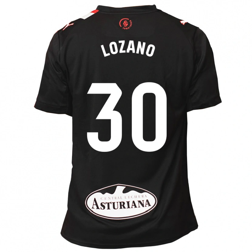 Danxenキッズアレハンドロ・ロザーノ#30黒白アウェイシャツ2025/26ジャージーユニフォーム
