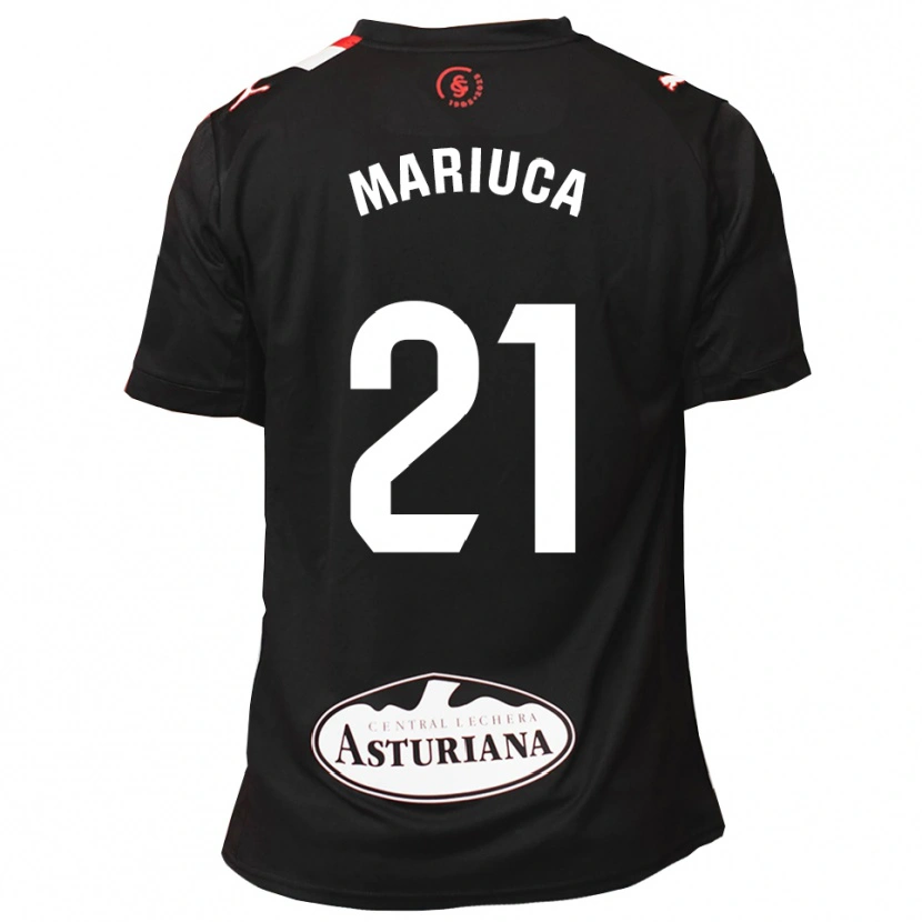 DanxenキッズMaría González Rodríguez#21黒白アウェイシャツ2025/26ジャージーユニフォーム