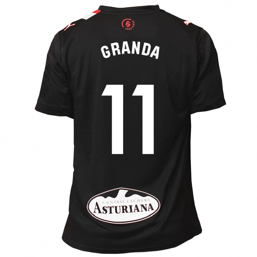 Danxenキッズルシア・グランダ・イバニェス#11黒白アウェイシャツ2025/26ジャージーユニフォーム