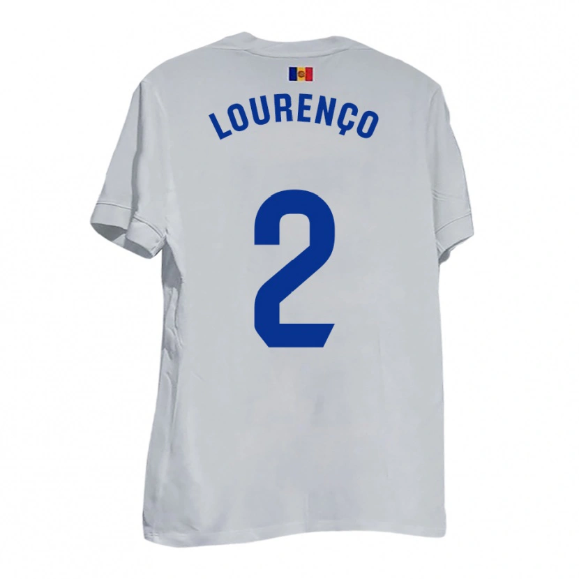 DanxenキッズLucas Lourenço#2白 青 黄アウェイシャツ2025/26ジャージーユニフォーム
