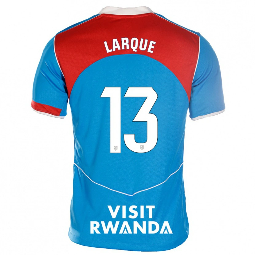 DanxenキッズPatricia Larqué#13青白サードユニフォームシャツ2025/26ジャージーユニフォーム