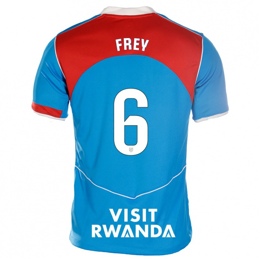 Danxenキッズダリオ・フレイ#6青白サードユニフォームシャツ2025/26ジャージーユニフォーム