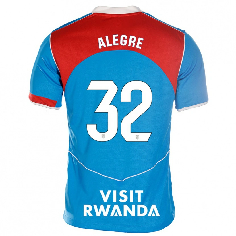 DanxenキッズJuan Alegre#32青白サードユニフォームシャツ2025/26ジャージーユニフォーム