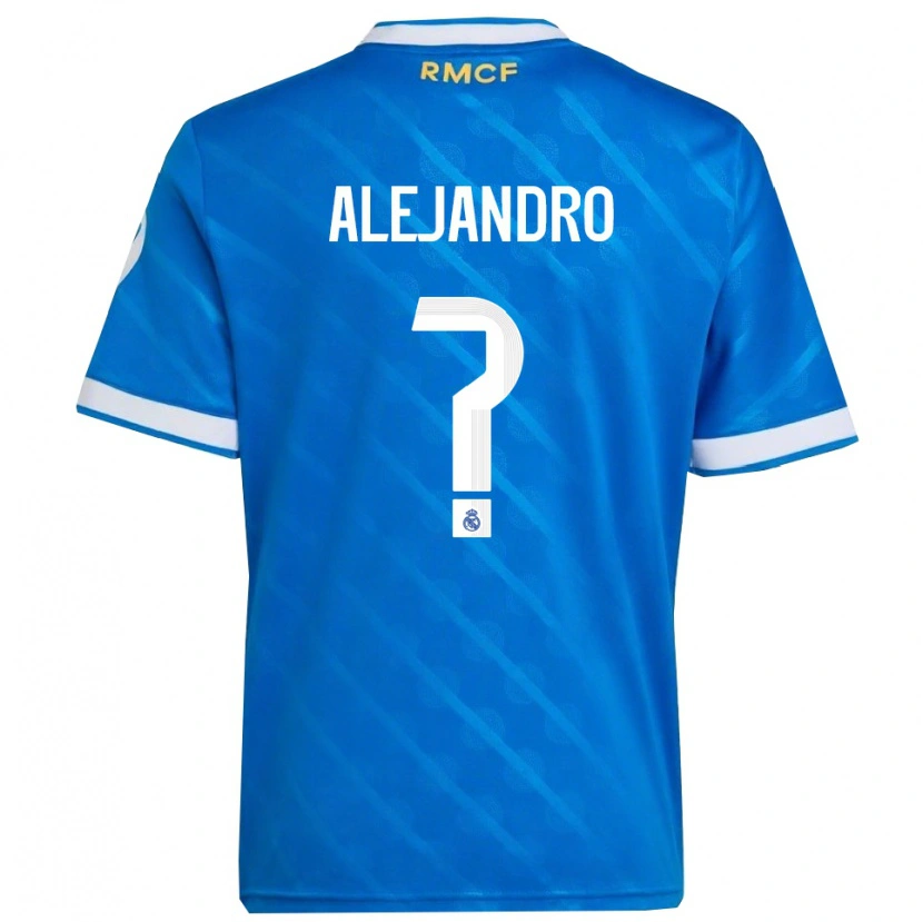 DanxenキッズAlejandro Hernández#0青白サードユニフォームシャツ2025/26ジャージーユニフォーム