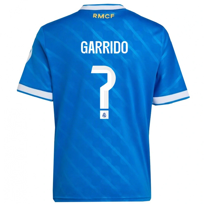 DanxenキッズMateo Garrido#0青白サードユニフォームシャツ2025/26ジャージーユニフォーム